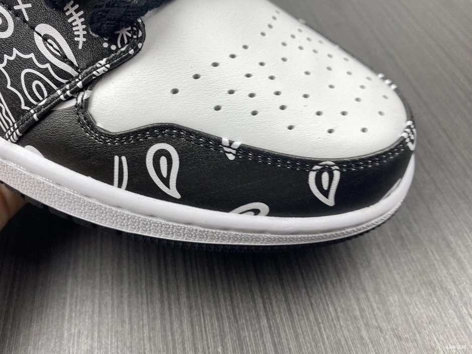 Cheap 1 Grey Low 553558-040 White Black Jordan - 0509
